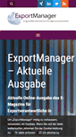 Mobile Screenshot of exportmanager-online.de