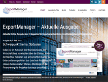 Tablet Screenshot of exportmanager-online.de